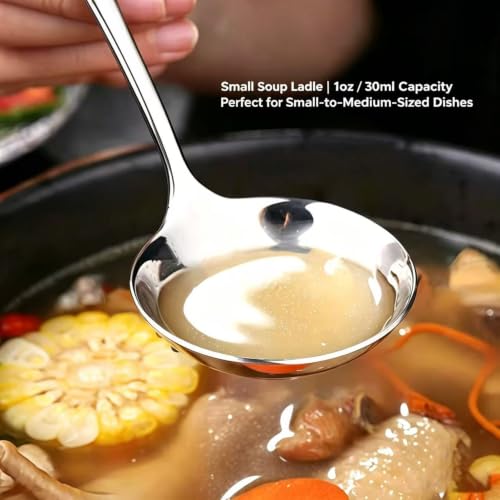 Small Ladle 304 Stainless Steel Small Gravy Soup Serving Ladle