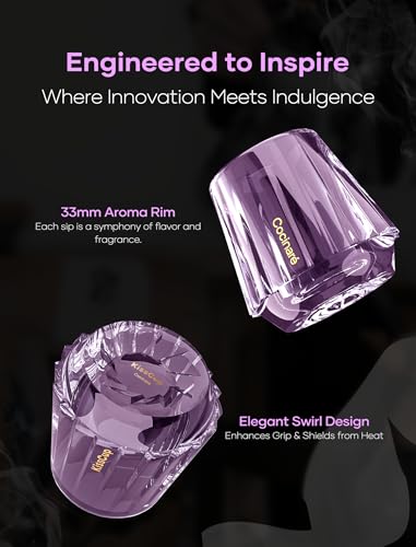 KissCup Crystal Espresso Cup (Lavender Purple)