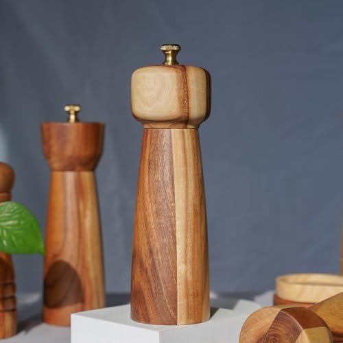 Salt Mill Salt or Pepper Grinder with Adjustable Ceramic Grinding Core (Salt Mill)