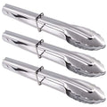 Mini Stainless Steel Serving Tongs Small Tongs Set (7" 7" 7")