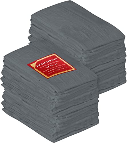 Light Grey Flour Sack Towels [24 Pack (Light Grey / 24 Pack)