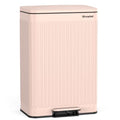 60 Liter 16 Gallon Stainless Steel Trash Can with Soft (Pink / 16 Gallon)