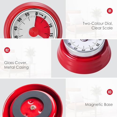 Visual Timer Teeloray 60 (Red)