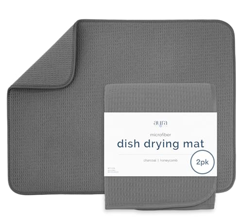 Dish Drying Mat (Charcoal Grey / X-Large)