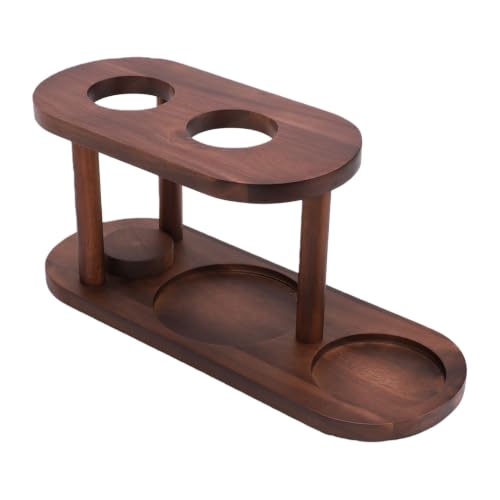 Solid Wood Pour Over Coffee Station with Elevated Dripper Stand
