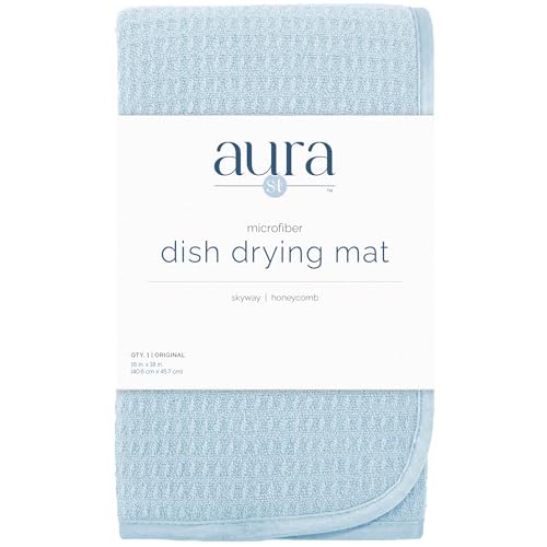 Dish Drying Mat (Sky Blue / 16" x 18")