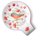 Hand Painted Spoon Rest (Red)