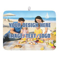 Custom Dish Drying Mat Design Your Photo Text Logo 18x24 Inch (All / 18" x 24")