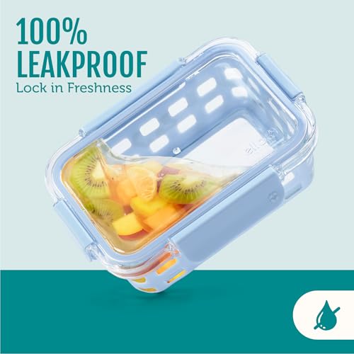 Duraglass 3.4 Cup Glass Meal Prep Containers (Melon / 3.4 Cup)