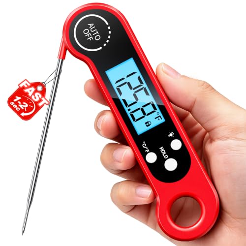 1 Sec Instant Read Meat Thermometer Digital for Cooking