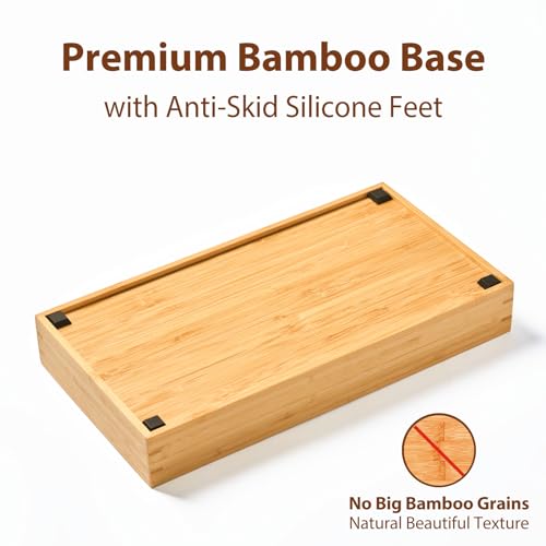 Bamboo Kitchen Drawer Organizer (8 x 15.5 inch (5 Slots))