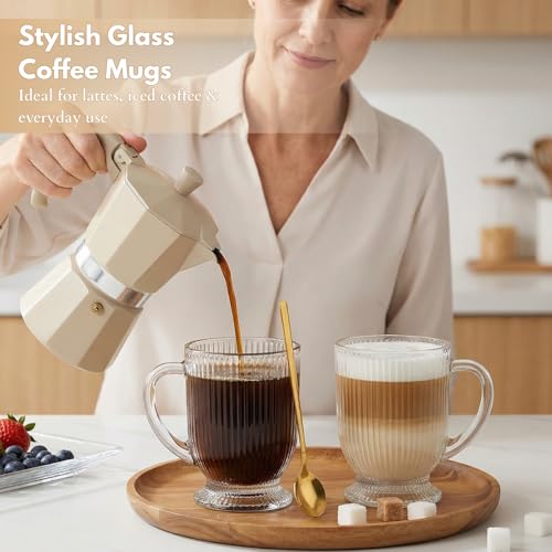 Clear Glass Coffee Mugs Set of 4 (Clear / Set of 4)
