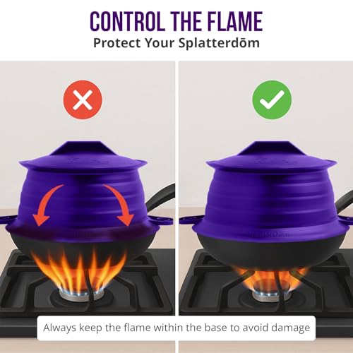 Silicone Splatter Guard (Violet / 10-12")