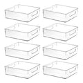 Clear Plastic Storage Bins (10.8 X 7.9 X 3.4)