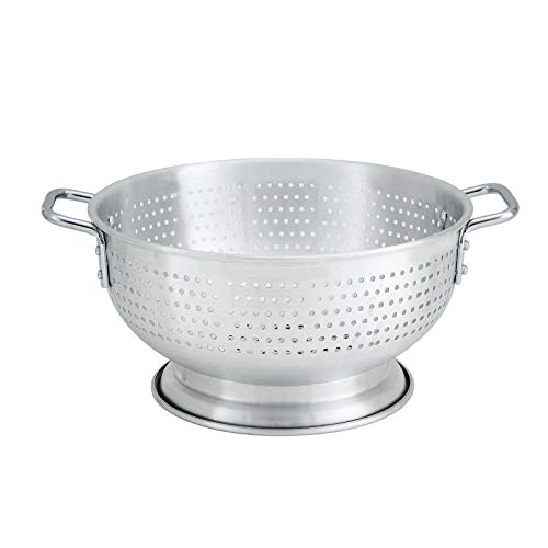 ALO 11BH Aluminum Colander with Base (11 Quart / With Base & Handle)