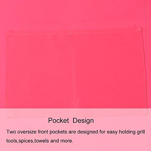 Kids Aprons with Large Pocket 2 Pack (Medium / Roseredx2)