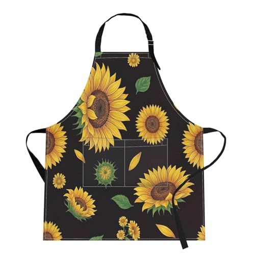 Apron with Pockets (Sunflowers Vintage)