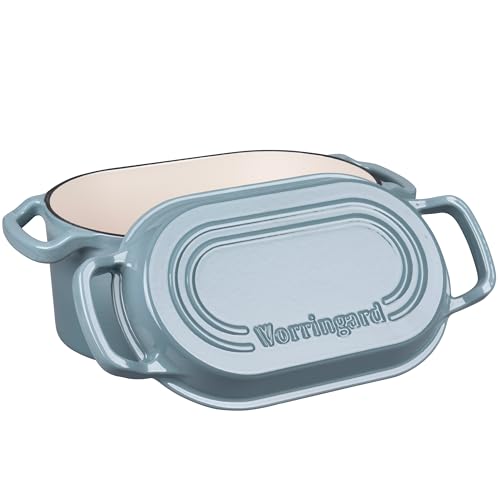 Oval Dutch Oven Pot with Lid (Sea Salt)