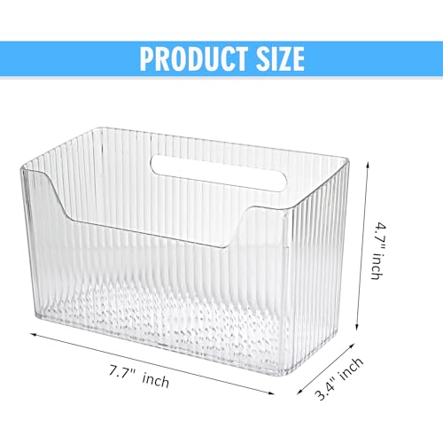 2 Pack Adhesive Cabinet Door Organizer Storage Caddy (Clear)