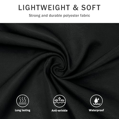 Kitchen Cooking Apron Unisex Adjustable chef apron with 3 pockets (02 Pack Long Black)