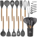 Silicone Cooking Kitchen Utensils Set (Gray)