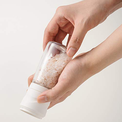 Adjustable Ceramic Salt and Pepper Mill (SINGLE / White)