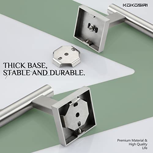 Towel Holder Brushed Nickel Bathroom Accessory Hand Towel Bars Wall Mounted Kitchen Cabinet Paper Holder Stainless Steel (Brushed Nickel / 1 Pack)