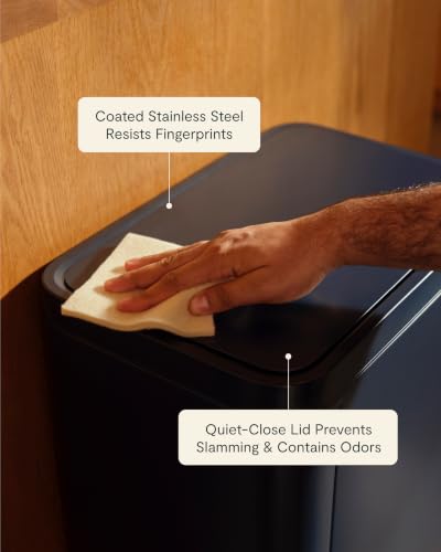 Rectangular Trash and Recycling Duo (Cream)