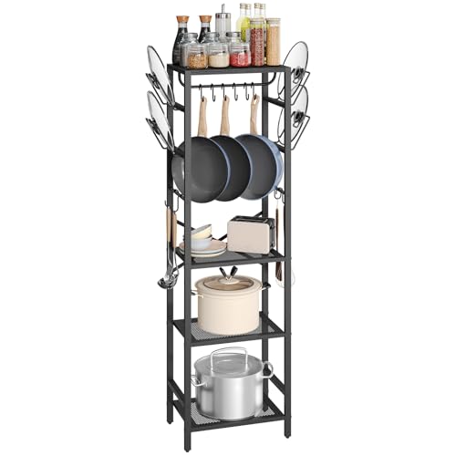4 Tier Pot Rack (Black)