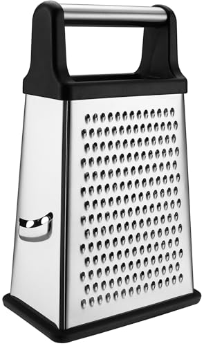 Stainless Steel XL Cheese Grater for Kitchen (Black / XL)