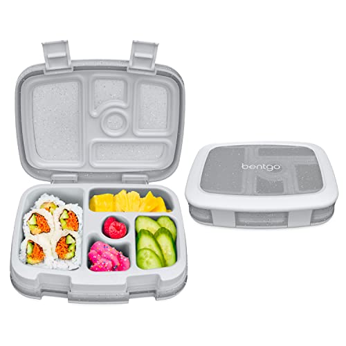 Kids 5 Compartment Lunch Box (Glitter Edition - Silver)