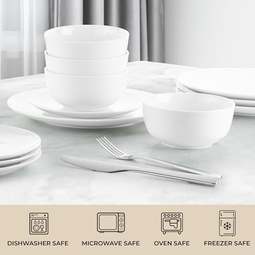 Icon Porcelain Dinnerware Set (Iconic white / Service for 6)