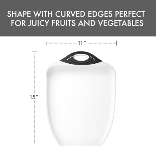 Chop & Scoop Cutting Board with Non (White / 15"L x 11"W)