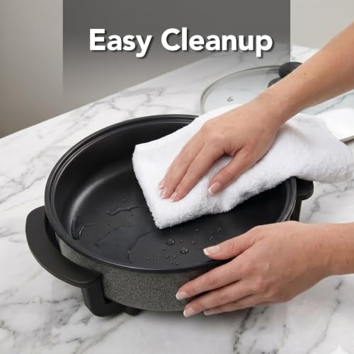 Round Electric Skillet (11.5 Inch - Black)