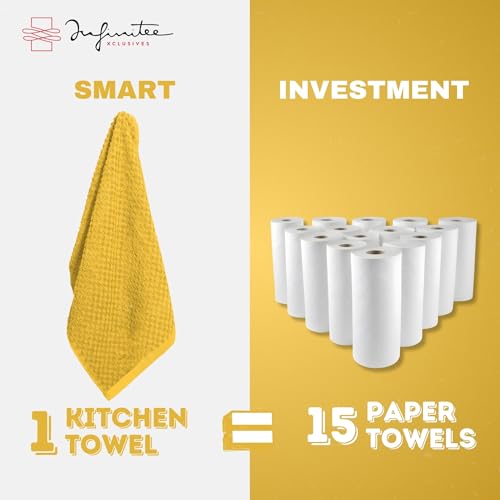 Kitchen Towels (Radiant Yellow / 15 x 25)