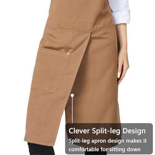 Pottery Apron Split Leg (Brown)
