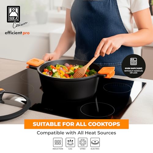 COOKWARE Efficient Pro Nonstick Stock Pot w (3.2 Quarts)