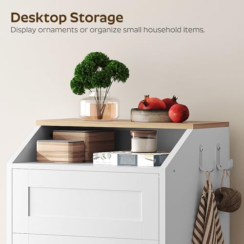 Trash Cabinet (White / 1 x 13 Gallon)