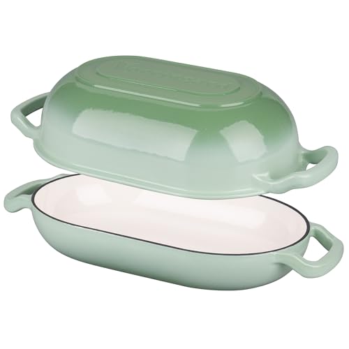Enameled Cast Iron Sourdough Bread Oven (7 QT / Green)