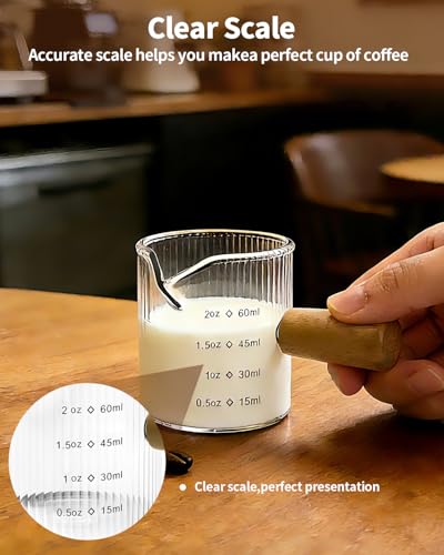 Espresso Measuring Cup 2 OZ (Transparent Color / 2 oz)