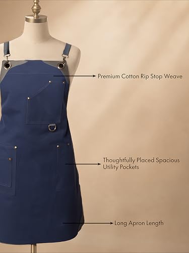 Professional Work Apron for Men & Women (Standard / Work Navy)