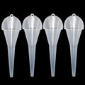 4 Pcs Long Neck Oil Funnel for Automotive