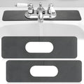 2 Pcs Faucet Mat Bathroom Sink Splash Guard (Dark Gray)