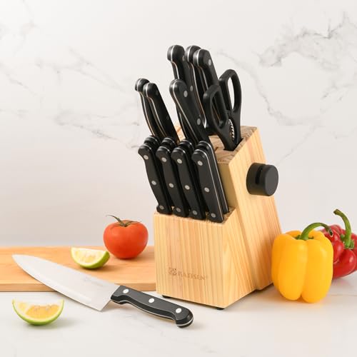 19 Piece Knife Set (Nature/Black / 19 Pieces)