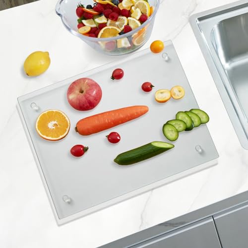 Tempered Glass Cutting Board for Kitchen (1Pcs Clear (18*24inch))