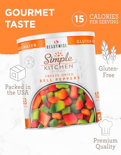 SIMPLE KITCHEN Dehydrated Bell Peppers #10 Can