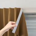 Self Adhesive Curtains (47"W x 96"L (Pack of 1) / Brown)
