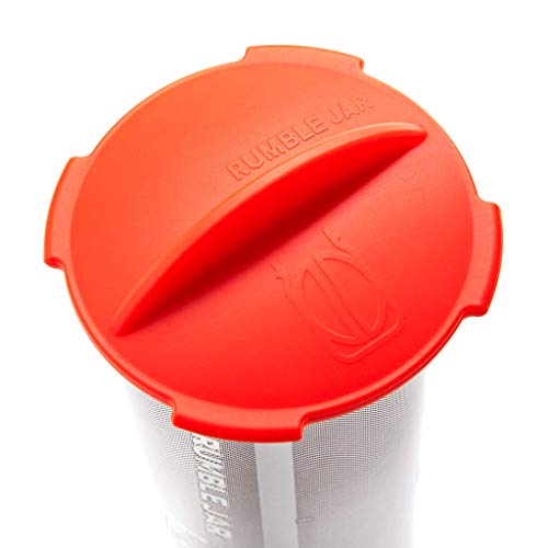 Next Gen Cold Brew Coffee Maker for Mason Jars (32oz / Traditional Mason jar w/ Orangey-Red cap)
