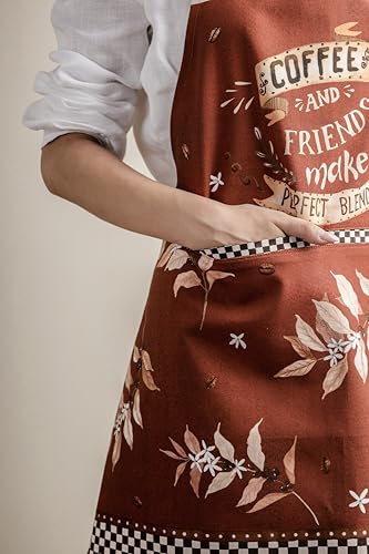 Aprons for women with Pocket 100% Cotton Pack of 1 (114 - Perfect Blend)