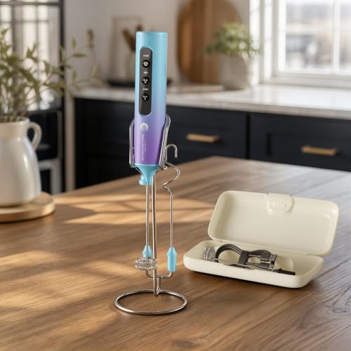 Rechargeable Milk Frother with Stand (Northern Lights)